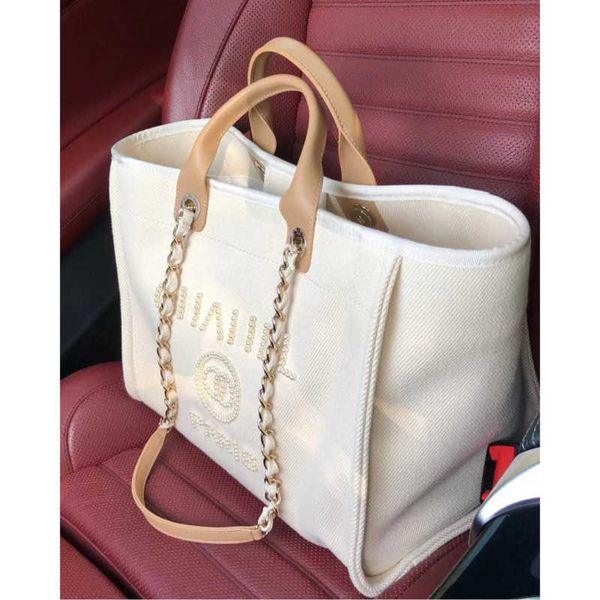 

women luxury handbags designer beach bag fashion knitting purse shoulder large tote with chain canvas shopping bag