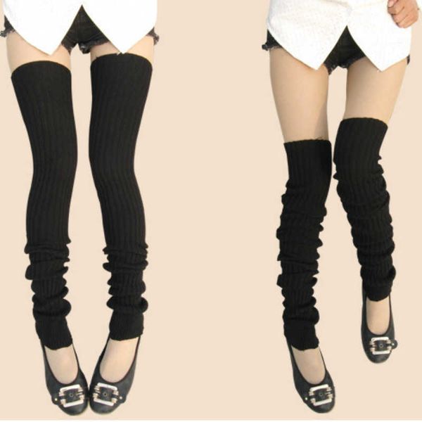 

socks hosiery leg warmers for women leggings for women above the knee legs warmer leggins 85cm leg warmers striped leggings for women to kni, Black;white