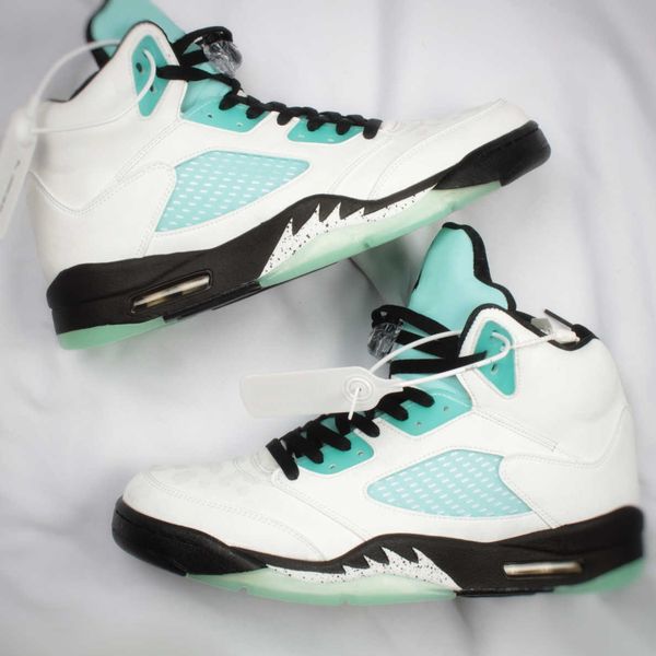 

designer shoes jumpman 5 island green oregon mens basketball michigan running sneakers men sport trainers, Black