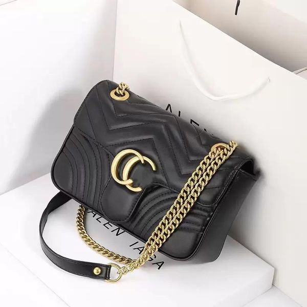 

Top quality Women Chain Shoulder Crossbody Bags Lady Purse Messenger Bag Designer Handbags Wallets backpack female purse 26cm, Extra fee (are not sold separat)