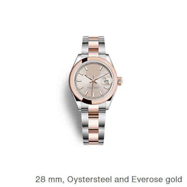 

luxury woman watch aaa brand for datejust 28mm waterproof automatic mechanical wrist rose gold relogio feminino