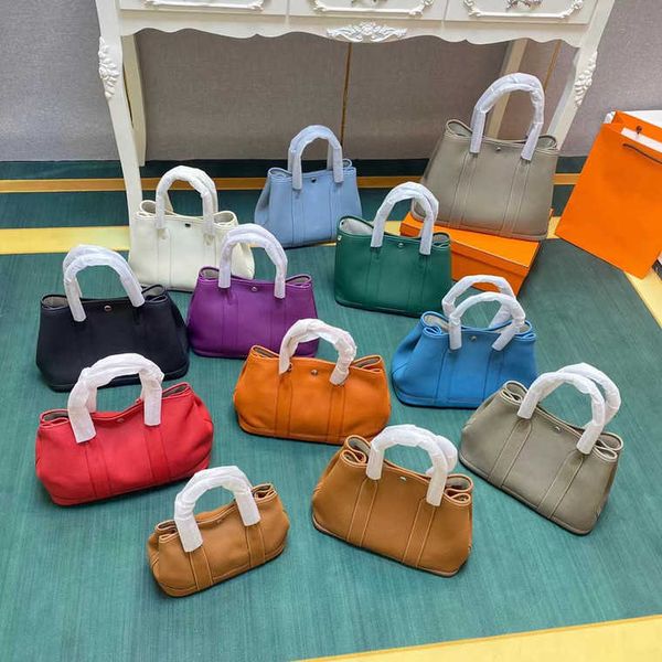 

herme garden handbags new togo lychee grain leather fashion shopping tote portable womens classic large capacity wm