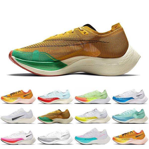 

2022 zoomx vaporfly next% 2 womens mens running shoes glacier blue aurora green ekiden be true volt white metallic silver watermelon jogging, Black