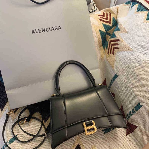 

balencigass leather handbags star designer same female 2022 versatile family crocodile hourglass character diagonal 1ahu