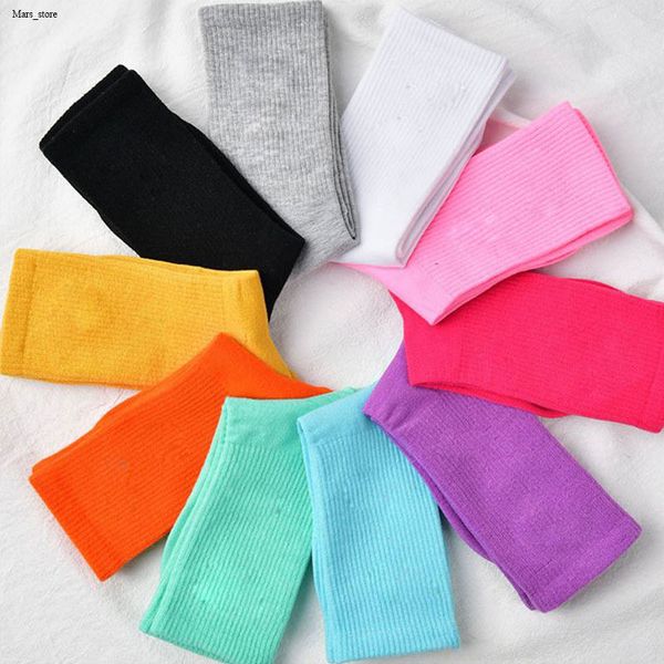 

men socks women cotton classic ankle letter breathable black and white mixing football basketball sports sock good, Pink;yellow