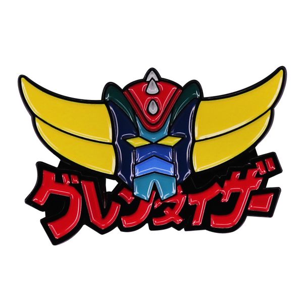 

cosmic robot animation king kong warrior brooch metal badge accessory gift cute anime movies games hard enamel pins collect metal, Blue