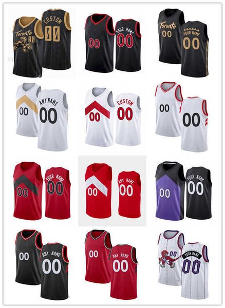 

75th custom mens youth toronto''raptors''1 goran dragic 22 malachi flynn 11 justin champagnie 45 dalano banton basketbal, Black;red