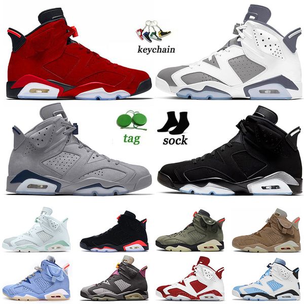

2023 mens jumpman 6 cool grey basketball shoes 6s toro red oreo georgetown denim british khaki metallic silver black infrared cat unc j6