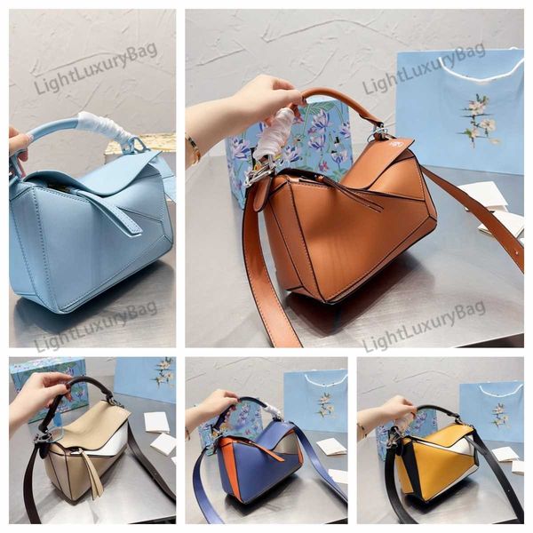 

designer luxury loweitys leather splicing bags for womens handbags weave strap the tote bag multicolour crossbody 7a fashion versatile walle