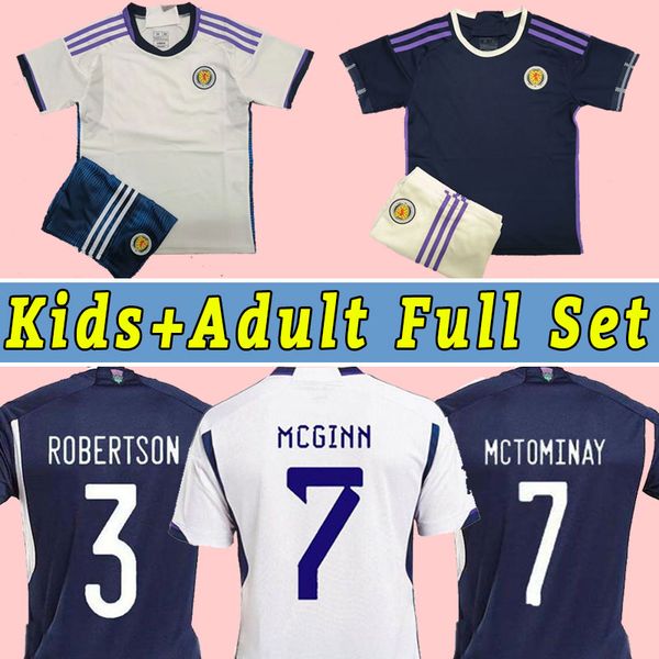 

22/23 scotland soccer jerseys home bule away white national team john mcginn scott mctominay andy robertson fraser adams hanley dykes men ki, Black;yellow