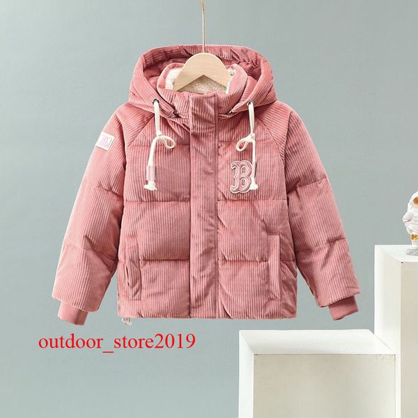 

kids jacket parkas children hooded down coat jacket winter boys girls cotton-padded parka warm jackets outwear, Red