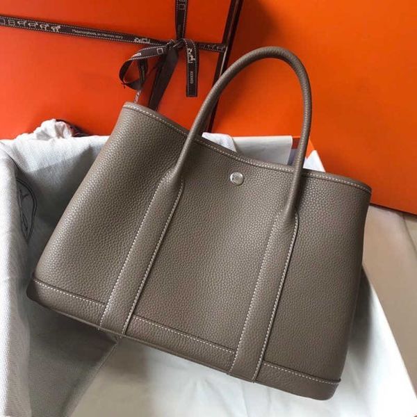 

h bag designer fashion head layer leather h ermese garden bag garden 2022 new fashion women portable tote shopping bucket one shoulder cross