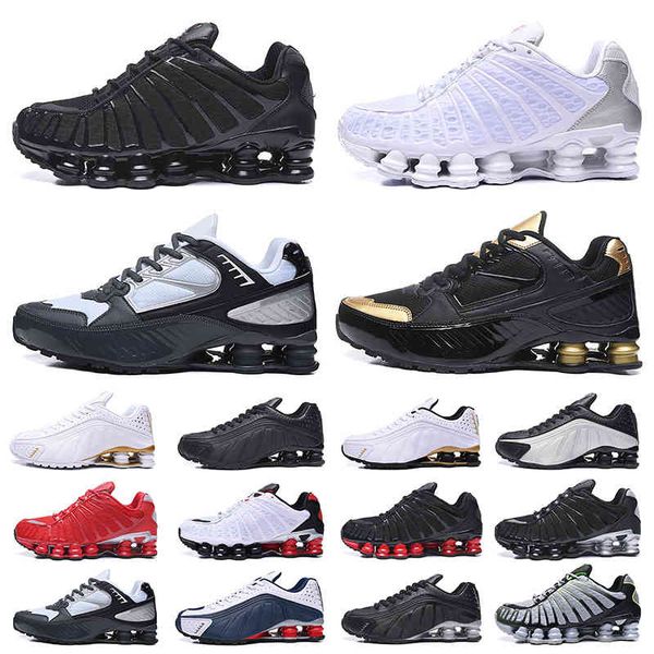 

running shoes outdoor sports trainer sneakers triple black white gold silver metallic enigma royal racer blue shox tl men women r4 oz nz 301