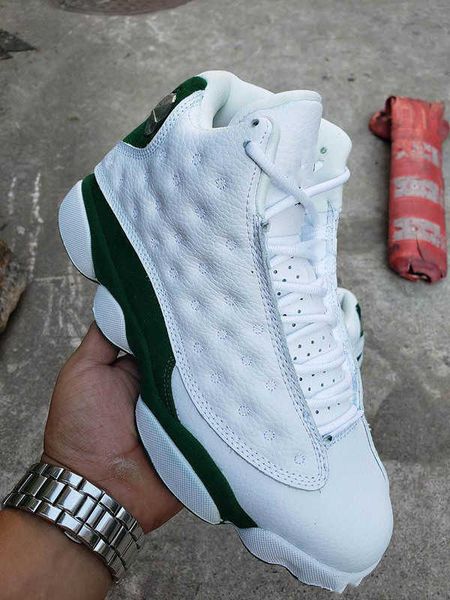 

shoes brand j13 ray allen pe lucky green good 13s white black size 8-13