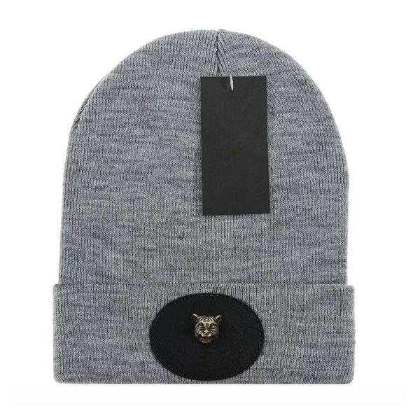 

new fashion men and women designers hats bonnet winter beanie knitted wool hat plus velvet cap skullies mask fringe beanies hats luxury bran, Blue;gray