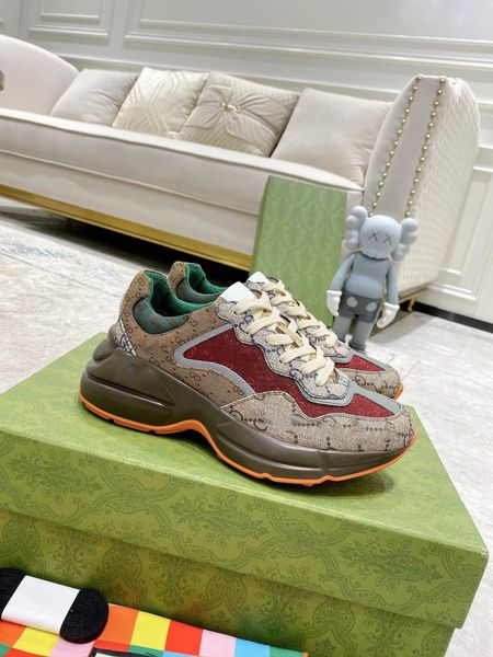 

2023 new casual shoes canvas colored thick sole dad shoes women's shoes 620185 good, Black