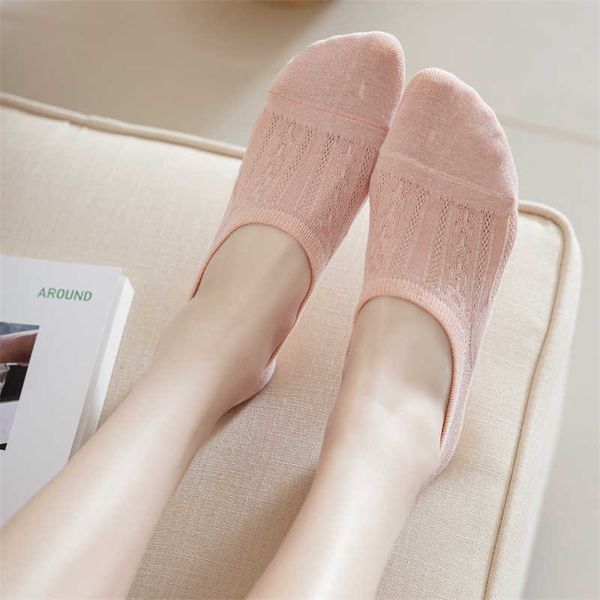 

socks hosiery 2022 women's socks new fashion summer mesh breathable absorb sweat invisible thin women sock slippers simple casual t2211, Black;white