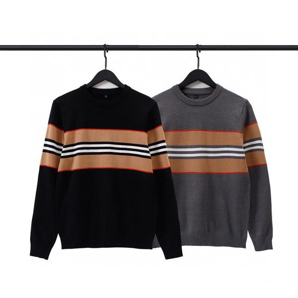 

mens womens designers sweaters luxurious pullover thickened classic plaid printing warm camisas polyester men's quantity custom turtlen