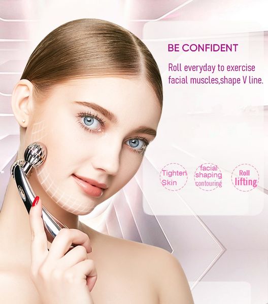 

hand held facial massager roller face lifting massage ball shaper tool