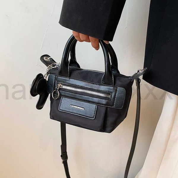 

minority commuter black hand bag summer 2022 new fashion leisure versatile one shoulder messenger bag fashionable women's