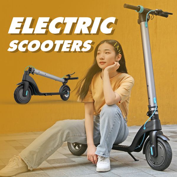 

electric bicycle silver explosion x7 portable folding scooter two wheels 10 inch long range lithium battery scooter, Silver;blue