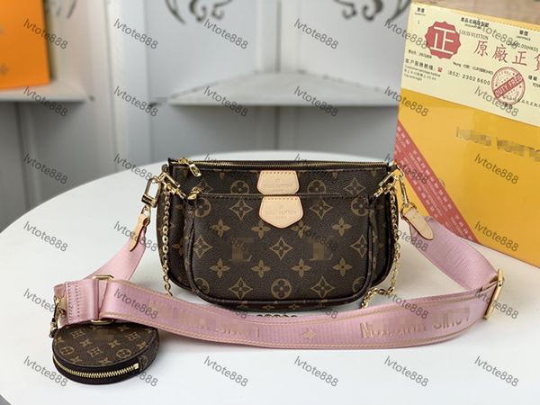 

multi pochette bags designer handbags totes women shoulder crossbody bag ladies channe pu chain 3pc detachable pouches coin purse yslity lou