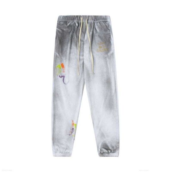 

galleries dept designer sweatpants sports pants 7216b painted flare sweat pant gary graffiti casual boys' street fashion zxws, Black