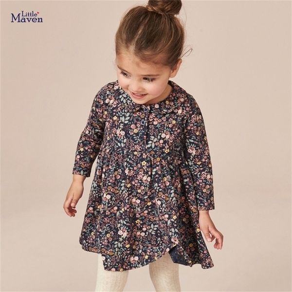 

girls dresses little maven baby spring and autumn clothes long sleeves dress cotton pretty comfort for kids 27year 221107, Red;yellow