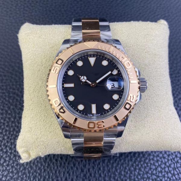 

clean factory men's watch cal.3235 mechanical movement 40 mm 904 l stainless steel sapphire crystal glass waterproof luminous 126655, Slivery;brown