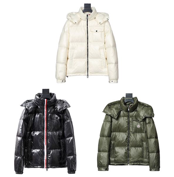 

men's jacke winter men down parkas puffer jackets coat fashion hooded down jacket outdoor sports warm feather outfit outwear, Black
