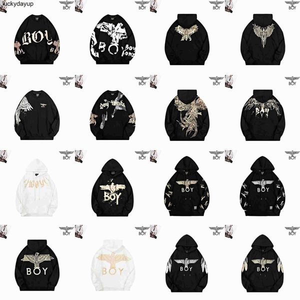 

men's hoodies sweatshirts 22 new autumn and winter men and women's couples same fashion brand boy multiple gold stamping embroider, Black