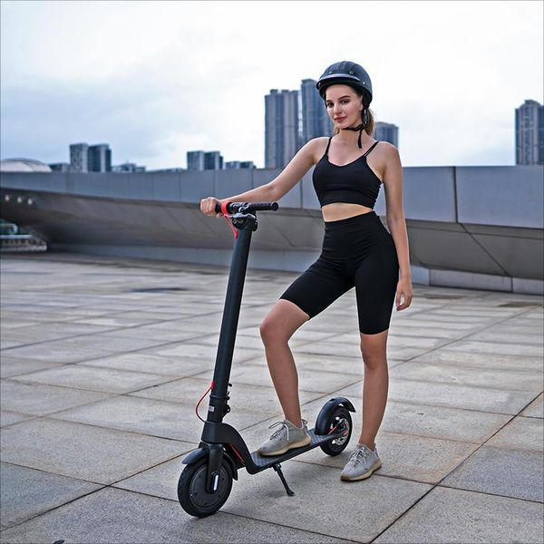 

electric bicycle x7 portable foldable scooter high power lithium battery black aluminium magnesium alloy outdoor mobility scooter, Silver;blue