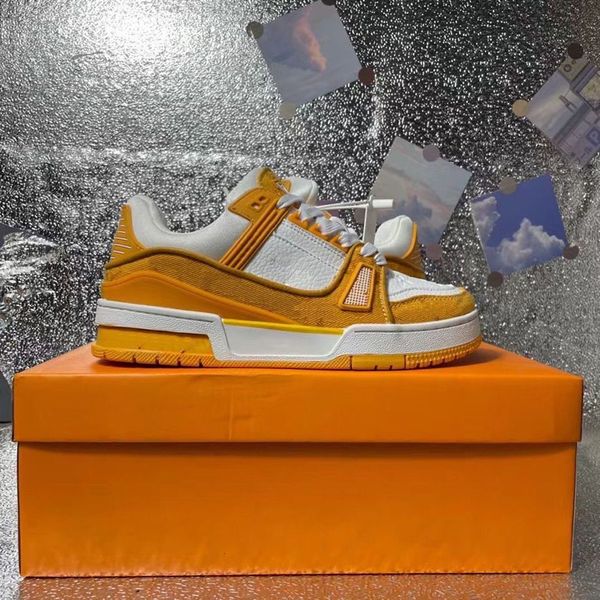 

luxury designer shoes spring and summer men's sports yellow embossing calfskin production size36-44 mkjl0000005 bcz wza, Black