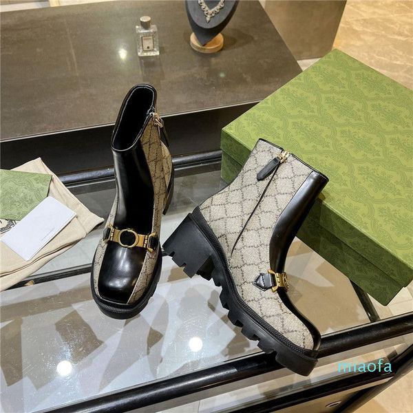 

designer luxury women's interlocking g boot ankle boot brown leather, Black