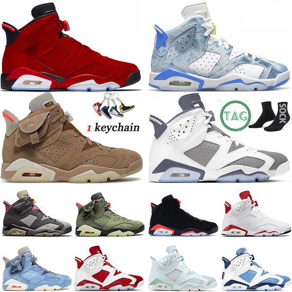 

jorda 6 women mens basketball shoes 2023 with socks toro cool grey denim jorden 6s jumpman georgetown red oreo black infrared retros
