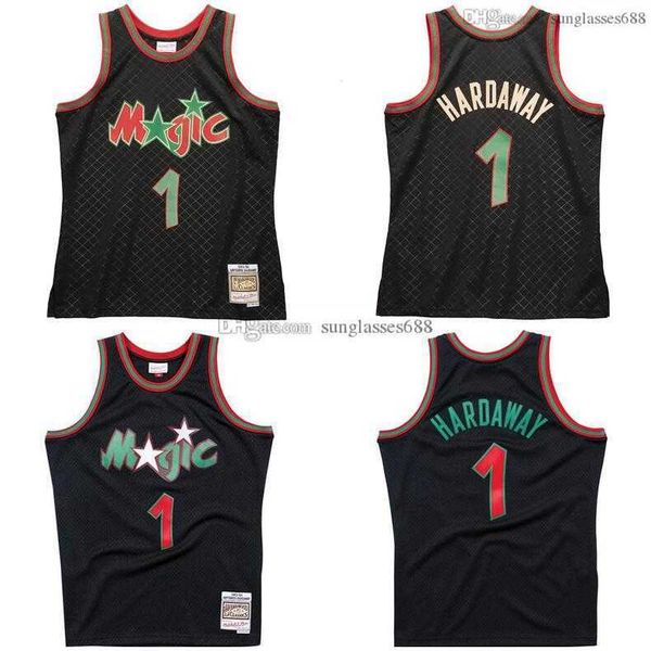 

stitched penny hardaway jersey s-6xl mitchell & ness 1993-94 mesh hardwoods classics retro basketball jerseys men women youth, Black;red