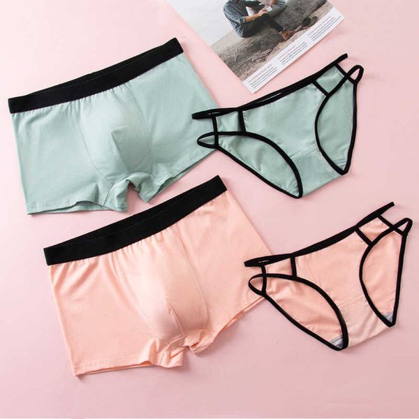 

briefs panties couple panties set cotton underwear men boxer shorts women's underpants lace underwear lovers underwear cozy lingerie pa, Red;black