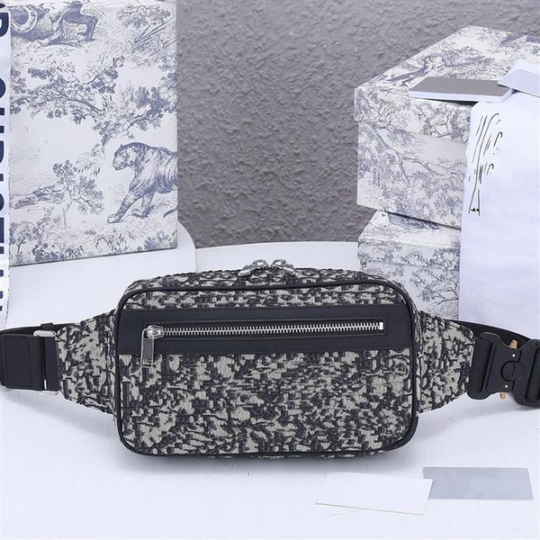 

2022 jacquard fanny pack wallet men and women designer sports bag with box shoulder messenger bag casual handbag coin purse342f