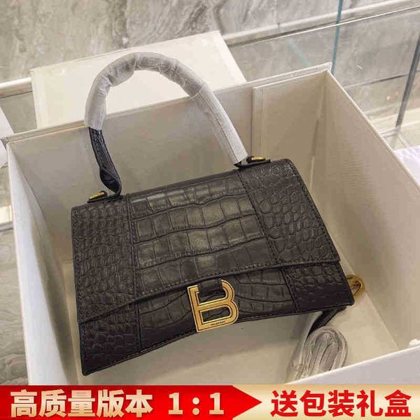 

designer balenciga handbag 2022 leather hourglass bag crocodile high-end net red fashion messenger high version female shoulder crossbody 3b