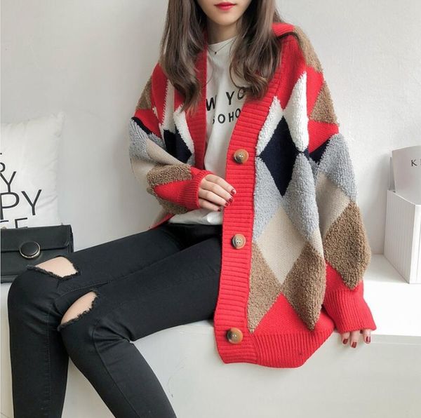 

women's sweaters winter warm long sweater homme casual outwear knitted sweater solid swetry cardigan korean fashion streetwear, White;black