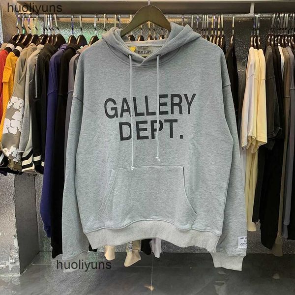 

niche hoodies galleryes sweaters dept sweater fashion brand classic letter printed hoodie autumn men's women's loose pullover swea, Black