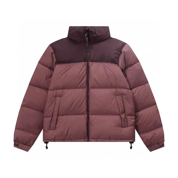 

down jackets winter jacket fashion men womens long sleeves stand collar with zipper women outerwear casual hip hop streetwear puffer parkas, Black