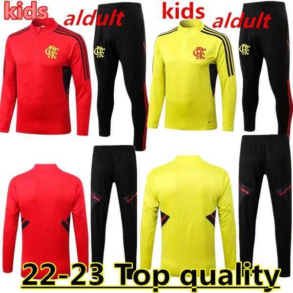 

tracksuit 22/23 flamengo soccer jerseys sets tracksuits corinthians flamenco men kid kit jacket sportswear jersey training suit uniform, White;black