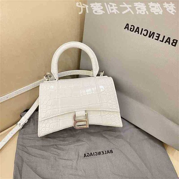 

italy balenciga luxurys designer handbags b paris hourglass crocodile embossed one shoulder messenger bag vlkd