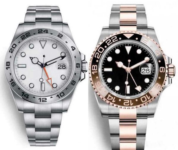 

watches children's 40mm 42mm automatic mechanical watch stainless steel folding buckle sport waterproof classic wristwatch wrist, Slivery;black