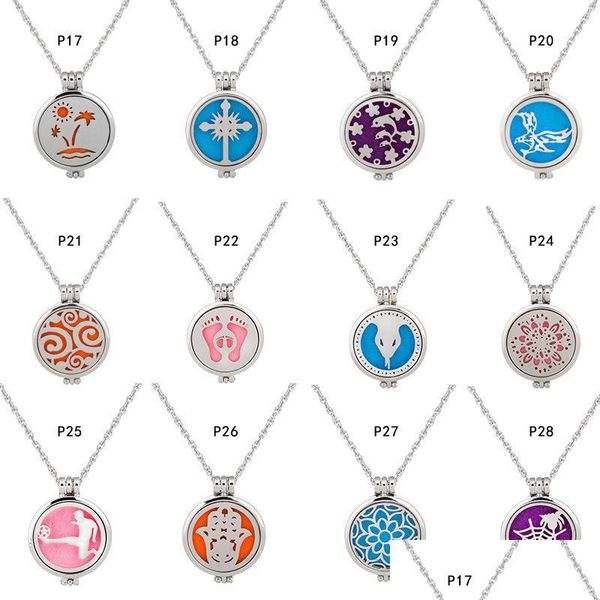 

pendant necklaces diffuser necklace 30 designs open locket essential oils aromatherapy lockets with rhinestones per pendant 28 style dhawl, Silver