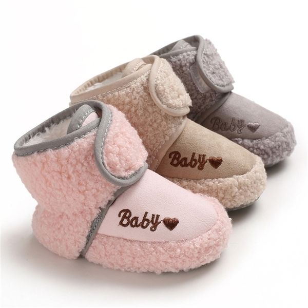 

first walkers born baby shoes boys girls toddler sneakers soft bottom infant flats warm snow boots kf684 221107
