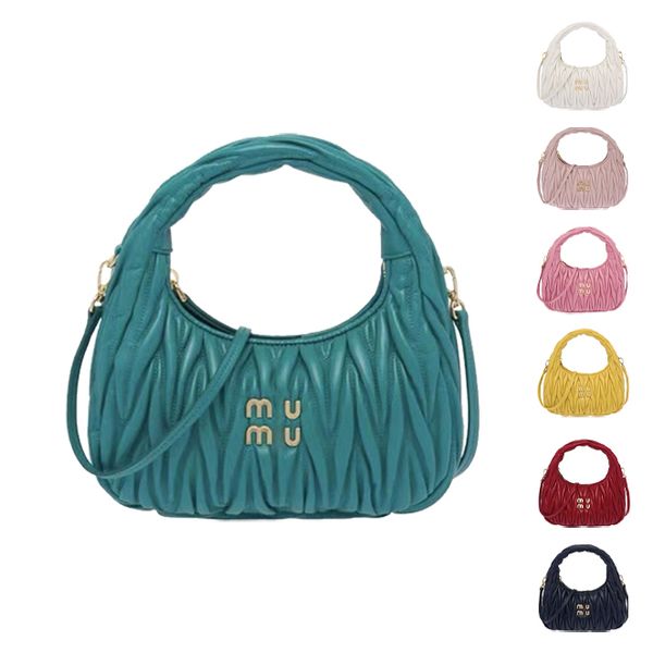 

miui hobo wander matelasse bag miu luxury women's mens underarm designer purses clutch with shoulder strap tote zipper crossbody handba