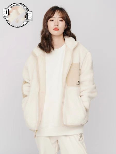 

women's jackets winter fleece jacket women faux shearling outerwear coats female suede fur coat men warm thickened lamb puffer-5a16, Black;brown