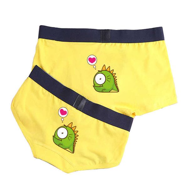 

briefs panties couple underwear cotton panties new arrival cute animals comfort women's underpants men's boxers printed panties se, Red;black